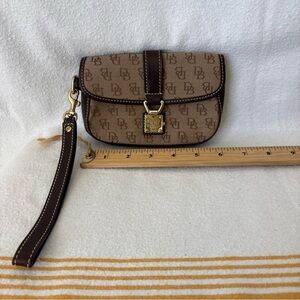 Dooney & Bourke Tan Monogram Wristlet